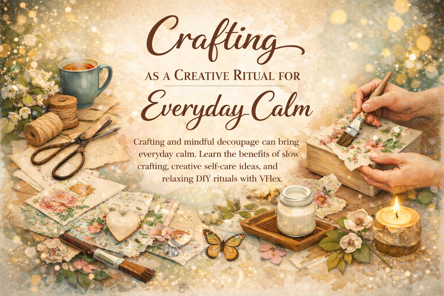 Crafting as a Creative Ritual for Calm | Mindful Decoupage – Vflex