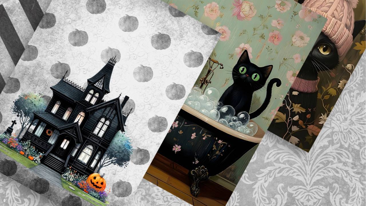 Moody Manor Hidden Tag Folio (Halloween)