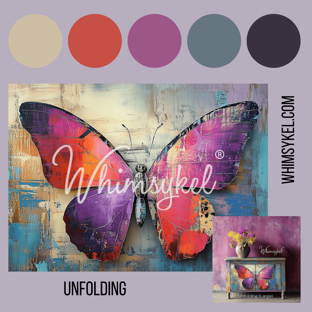 Unfolding Trio | 18 lb Decoupage Tissue Paper | 21x29 in