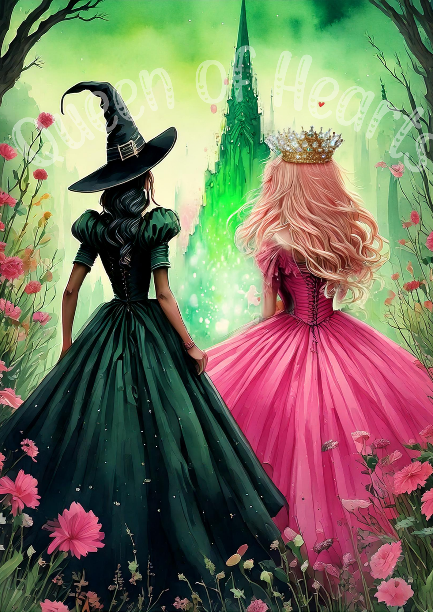 Queen of Hearts - Pink goes good with Green