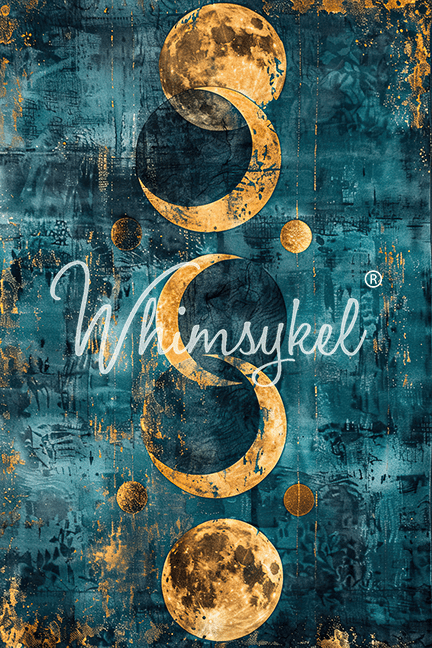 Moonlit Harmony | 18 lb Decoupage Tissue Paper | 21x29 Inches