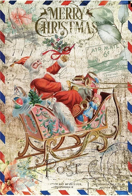 European Excellency - Santa Sleigh Postcard
