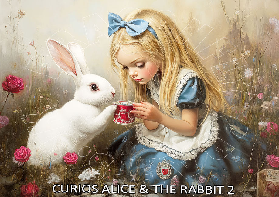 Dragonfly Crafts - Curios Alice And The Rabbit 2