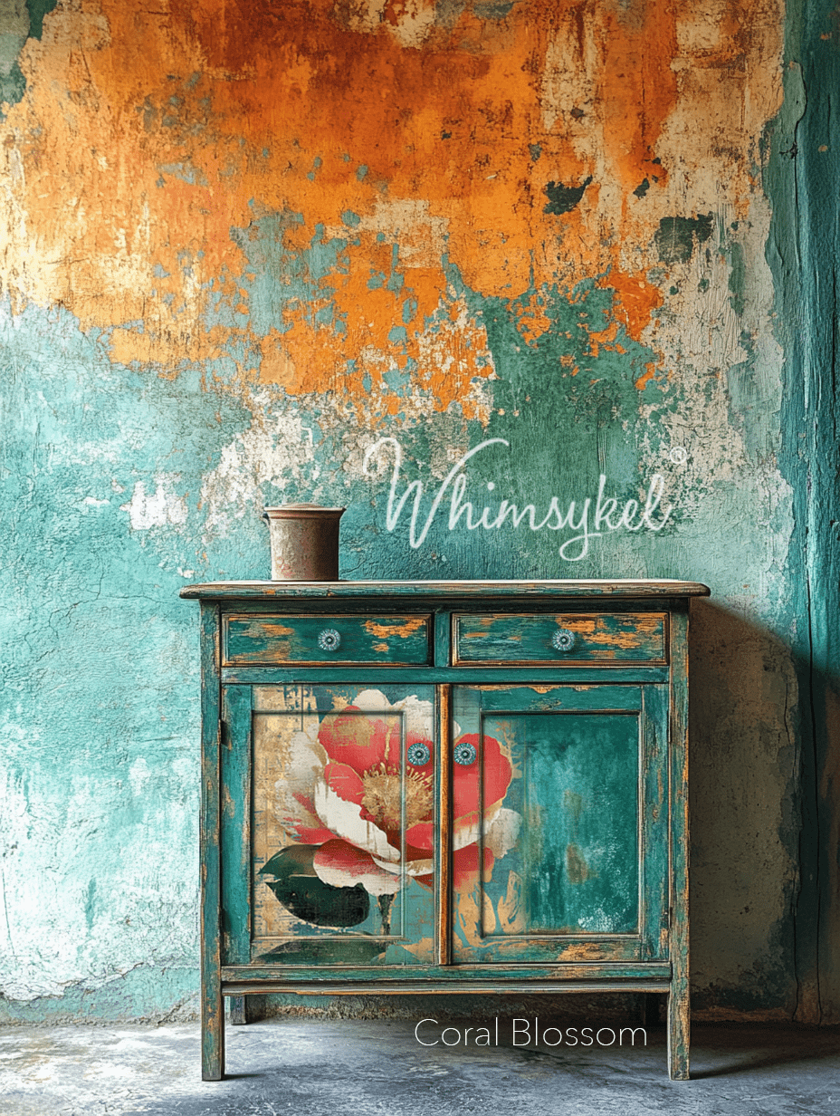 Coral Blossom | 18 lb Decoupage Tissue Paper | 21x29 in