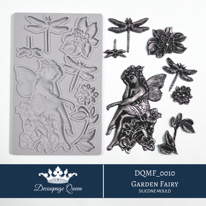 Decoupage Queen - Silicone Mould Garden Fairy - Limited Edition