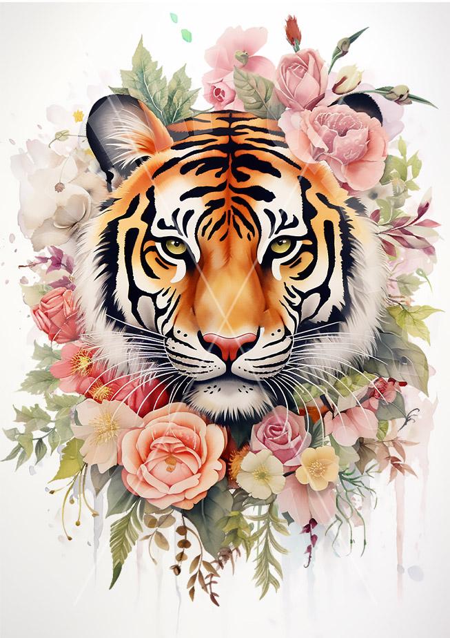 Dragonfly Crafts -Floral Tiger