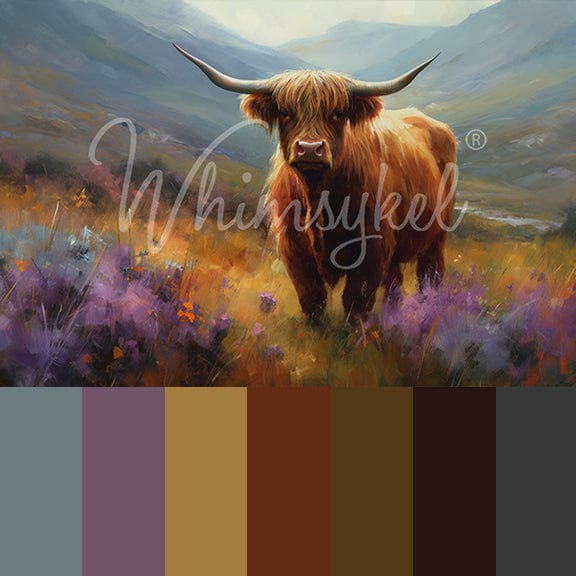 Flora Highland Cow | 18 lb Decoupage Tissue Paper | 2 Sizes