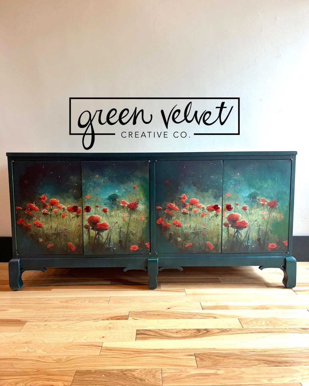 Field of Poppies | 18 lb Decoupage Tissue Paper | 21x29 in