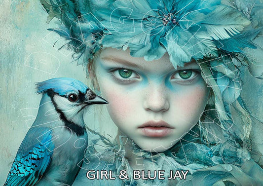 Dragonfly Crafts - Girl and Bluejay