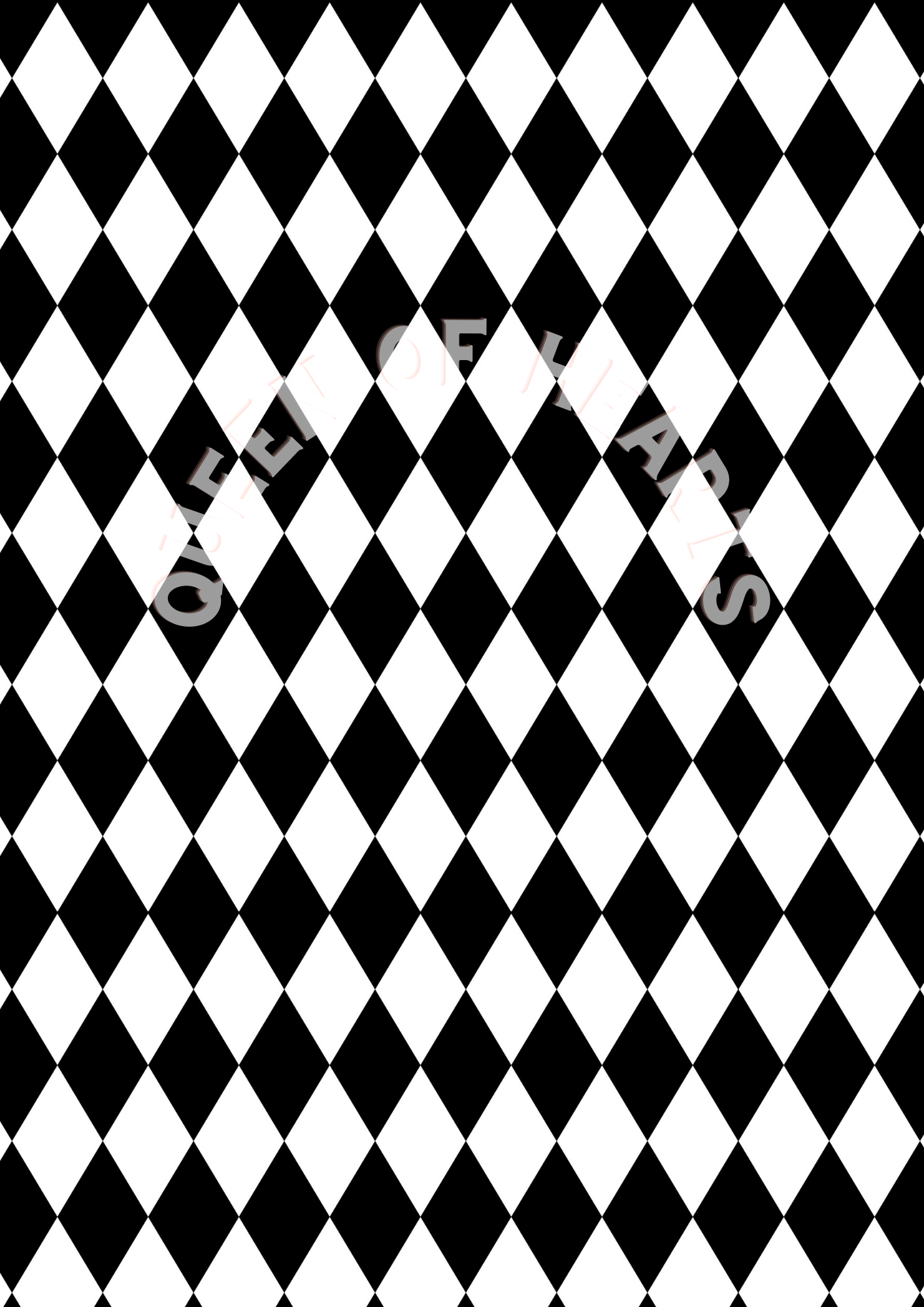 Queen of Hearts Rice Paper Prints - Harlequin