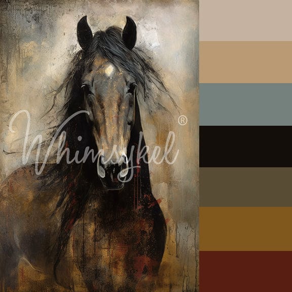 Heart Horse | 18 lb Decoupage Tissue Paper | 2 Sizes