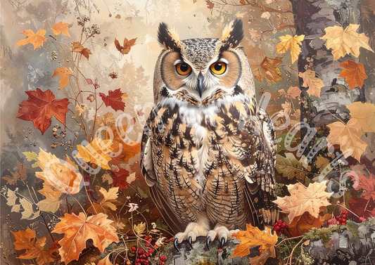 Queen of Hearts - Majestic Owl