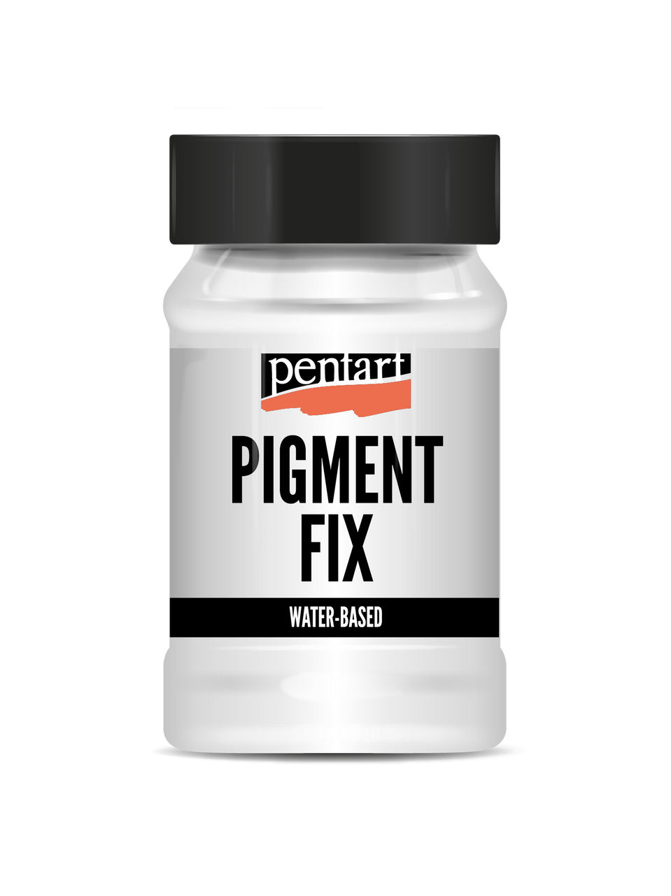 Jar of Pentart Pigment Fix on a white background