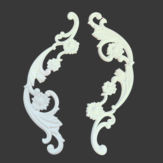 Set of Floral Scrolls