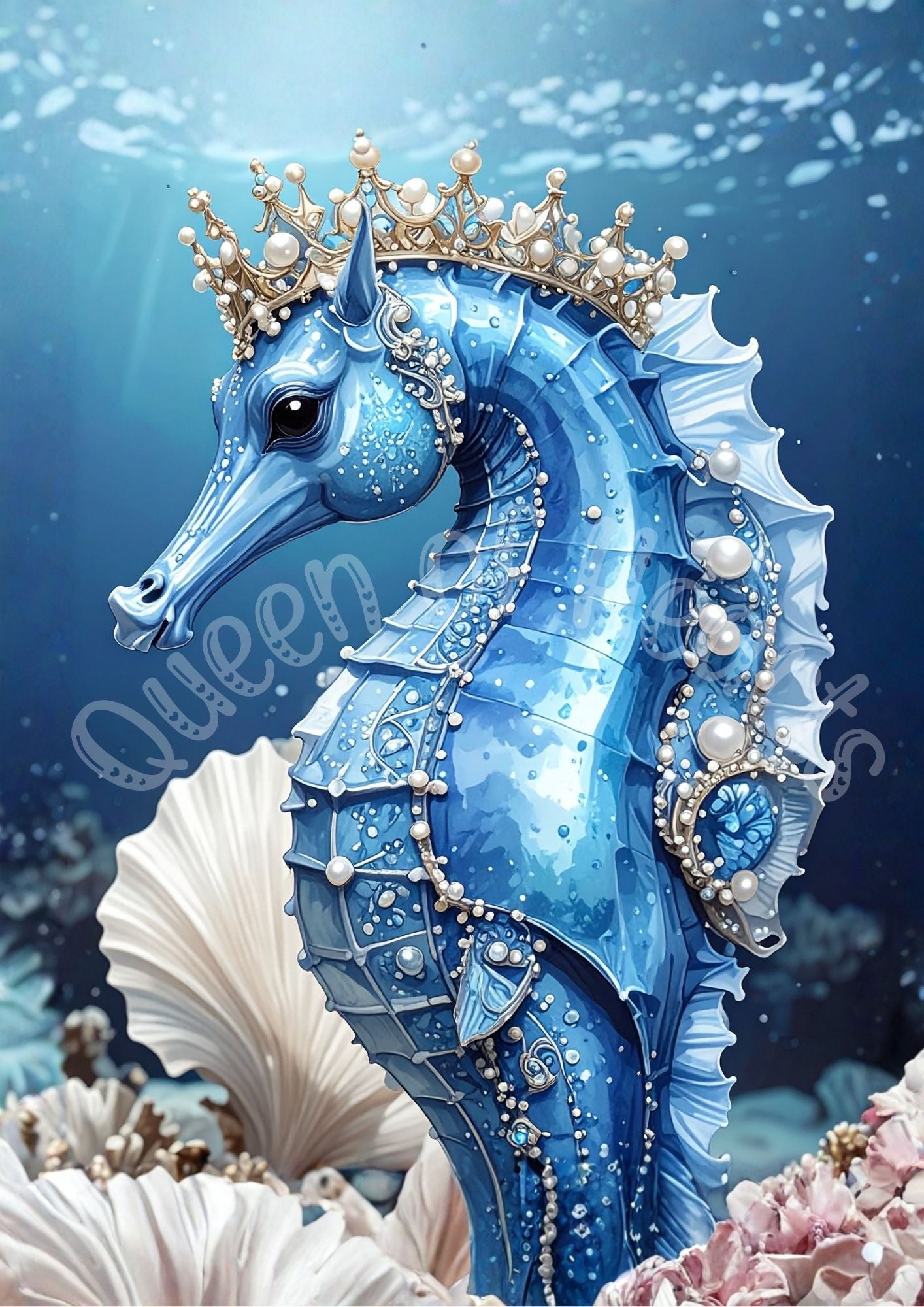 Queen of Hearts - Regal Seahorse