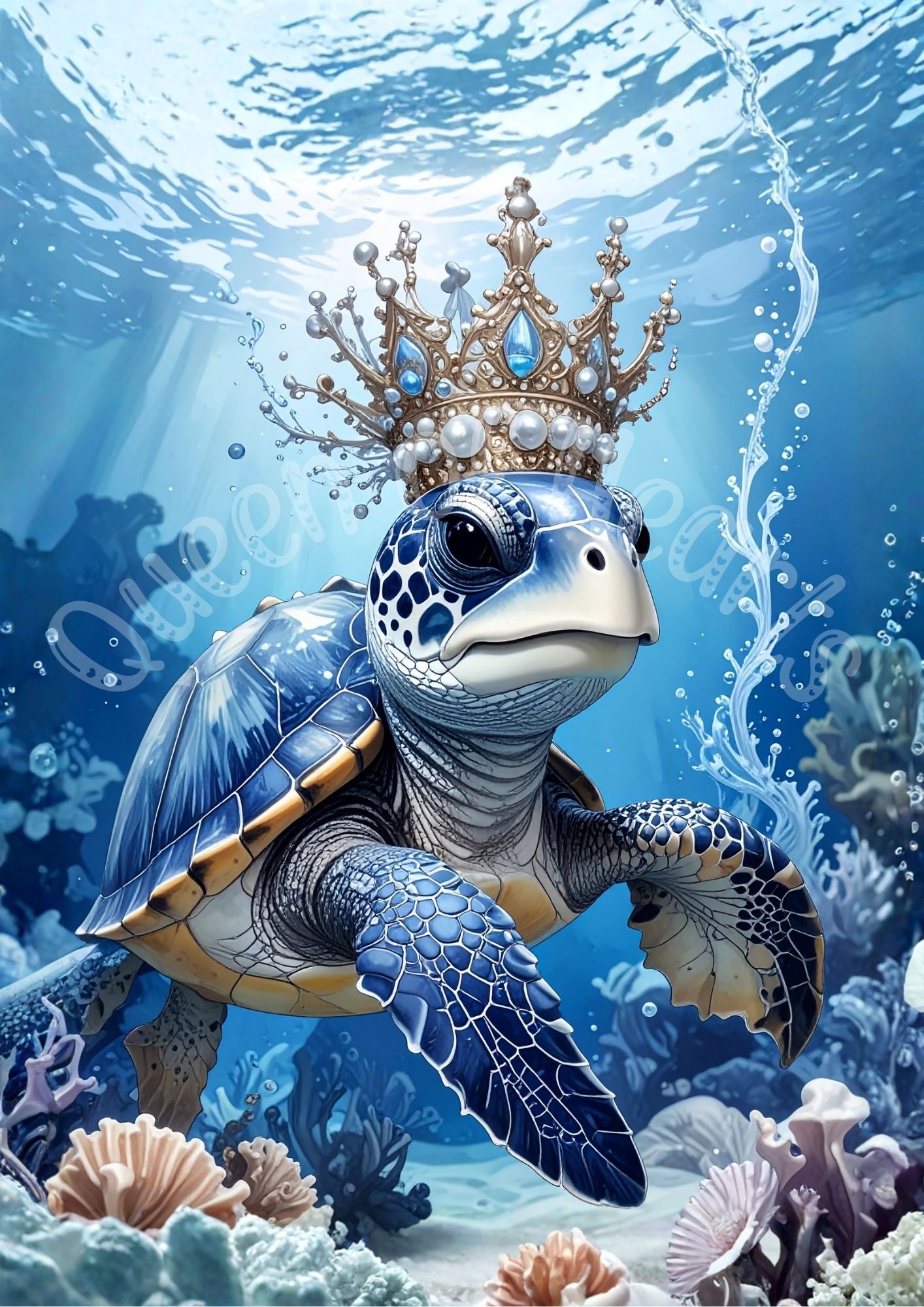 Queen of Hearts - Regal Turtle