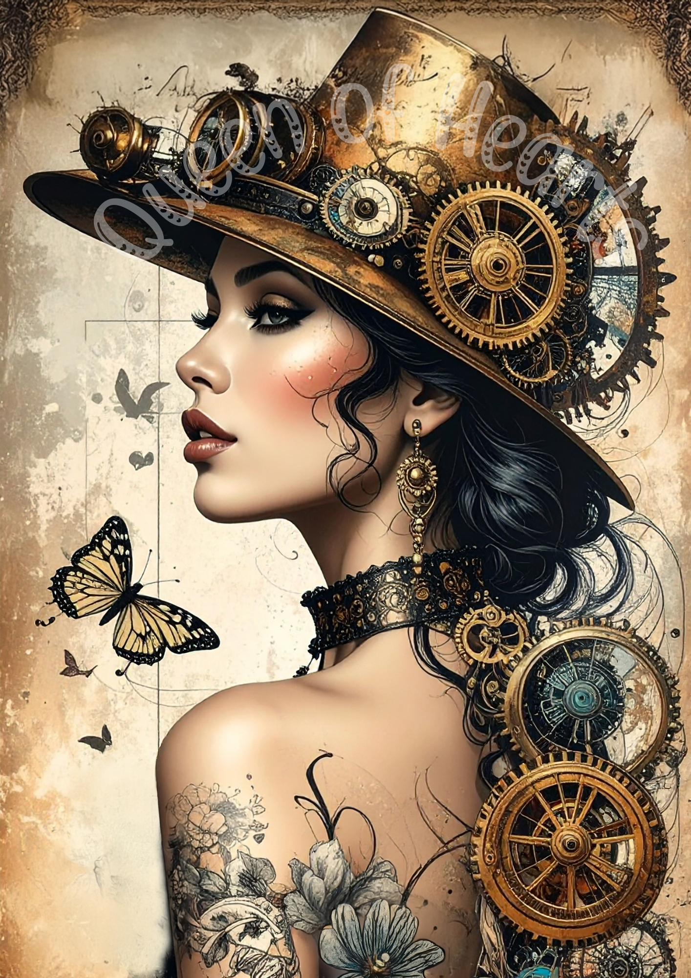 Queen of Hearts - Steampunk Lady 1