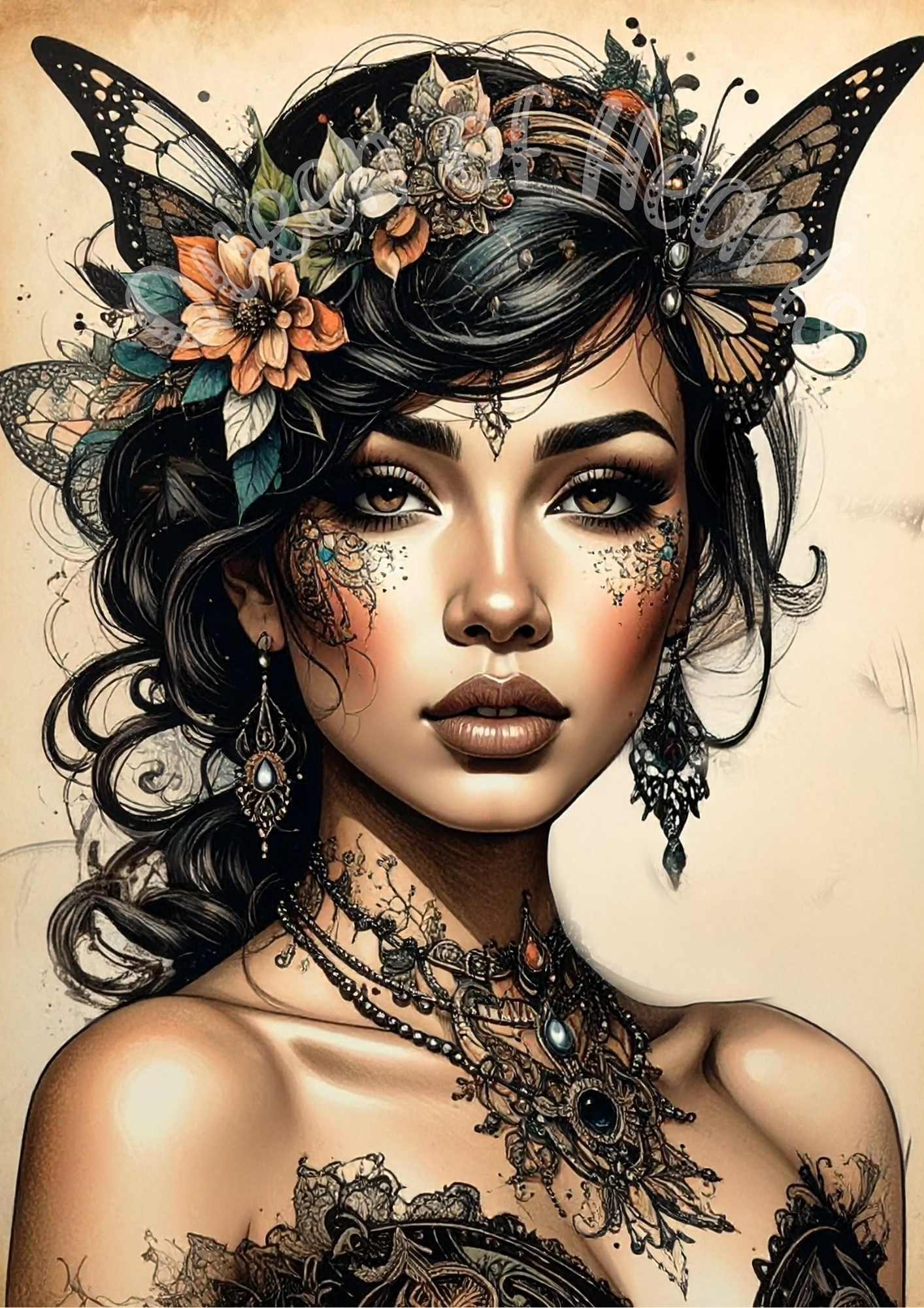 Queen of Hearts - Steampunk Lady 4