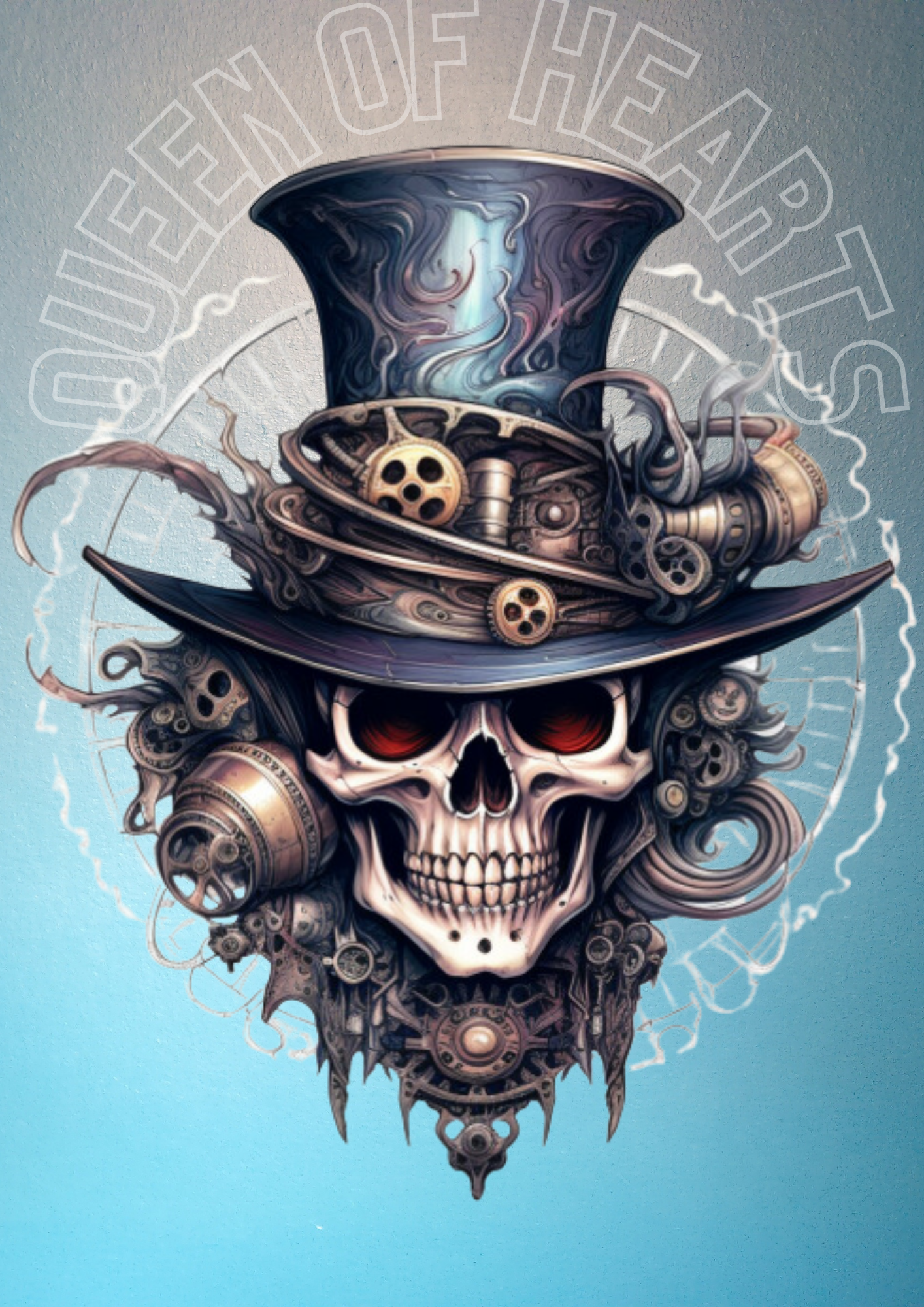 Queen of Hearts - Steampunk Skeleton