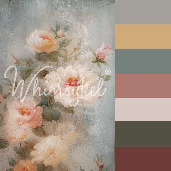 Weathered Roses | 18 lb Decoupage Tissue Paper | 21x29 in