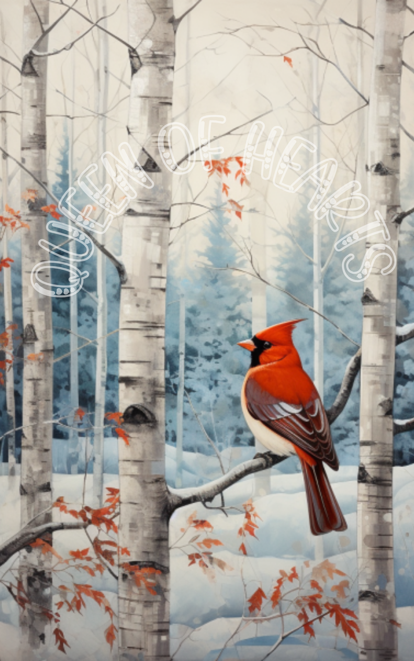 Queen of Hearts - Winter Cardinal