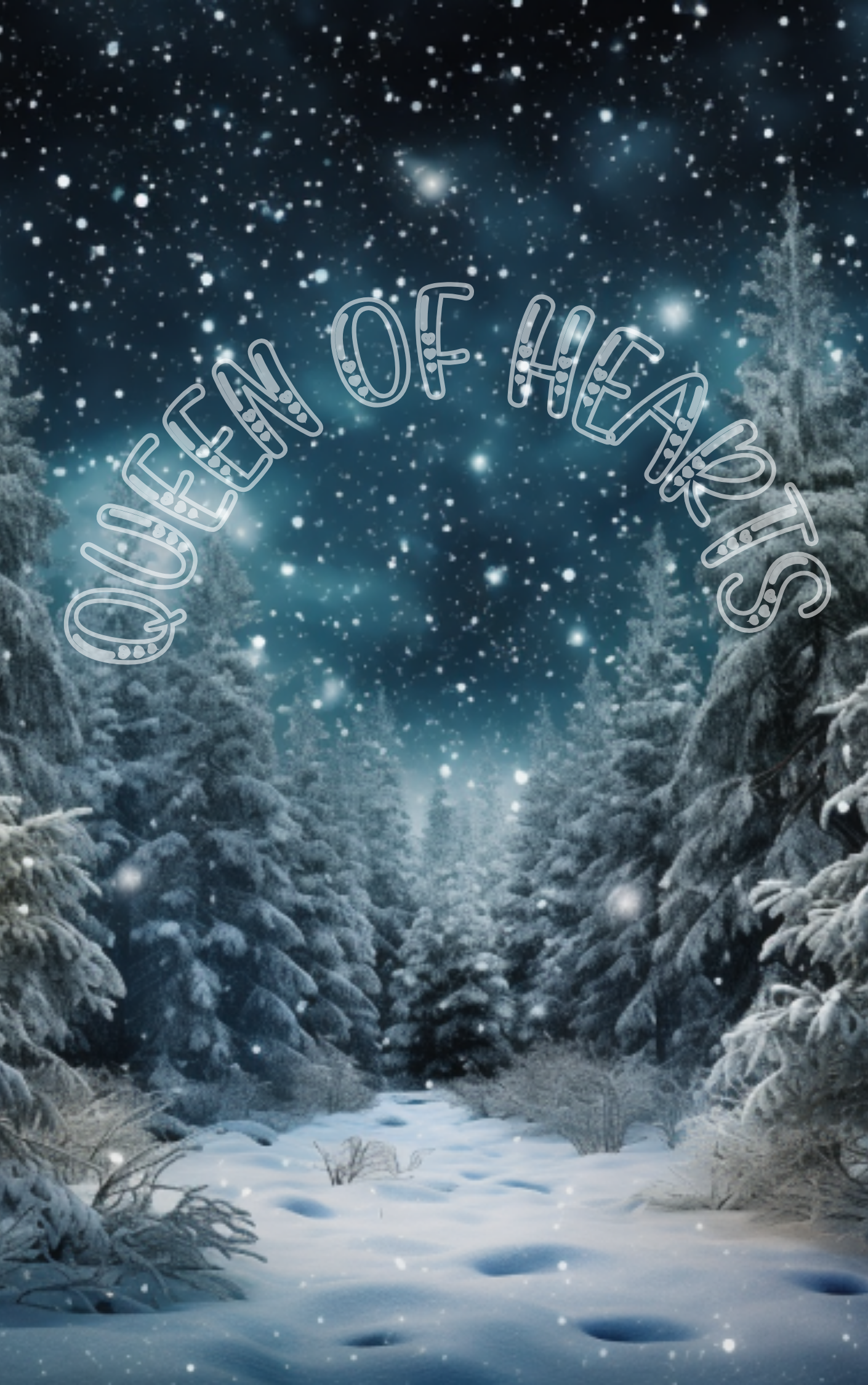 Queen of Hearts Rice Paper Prints - Winter Forest