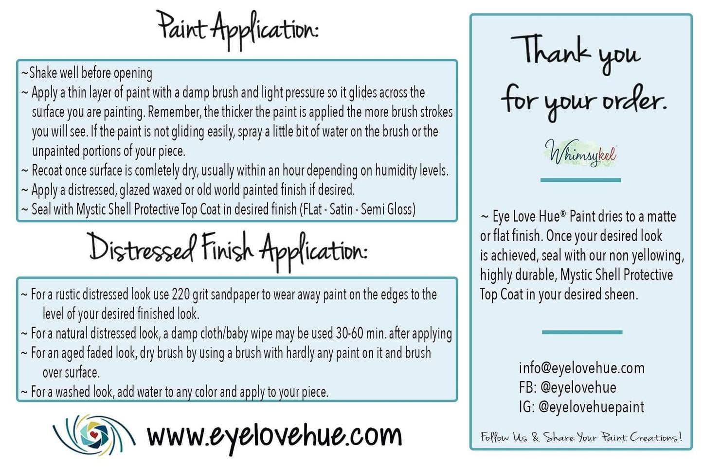 Eye Love Hue Paint - Acrylic Mineral Paint