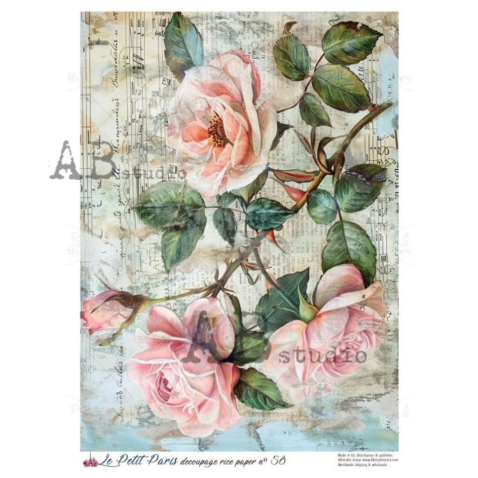 AB Studio - Large Pink Rose