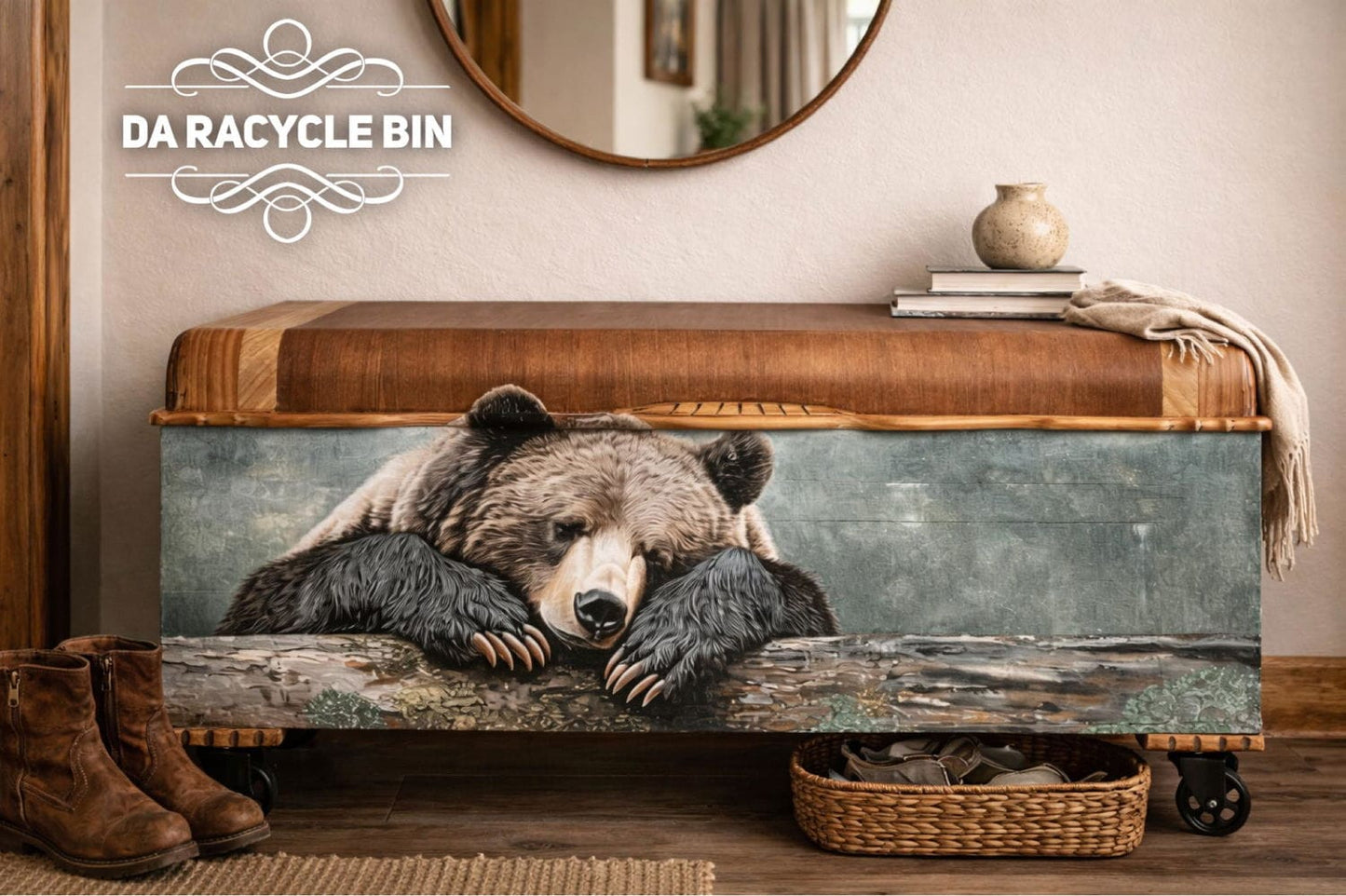 Tuckered Teddy | 18 lb Decoupage Tissue Paper | 29x21
