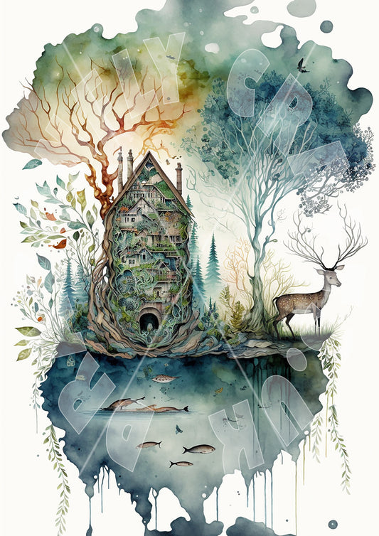 Dragonfly Crafts - 	 Whimsical Stag