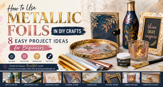 How to Use Metallic Foils in DIY Crafts: 8 Easy Project Ideas for Beginners