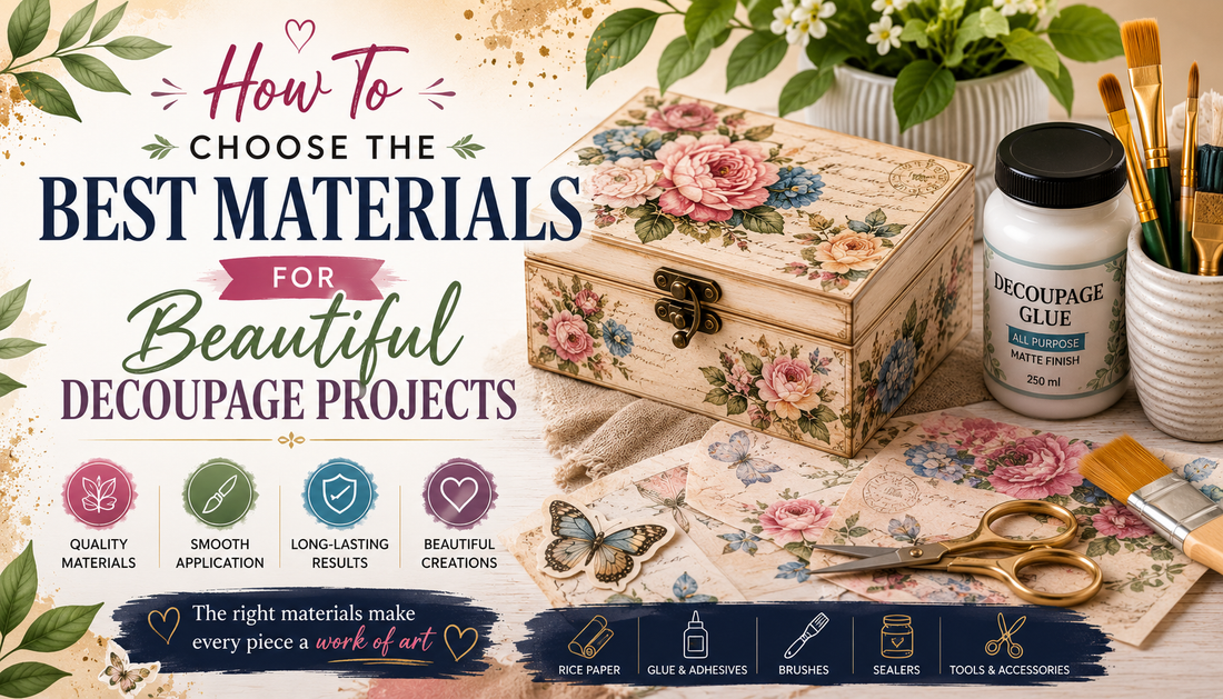 How To Choose the Best Materials for Beautiful Decoupage Projects