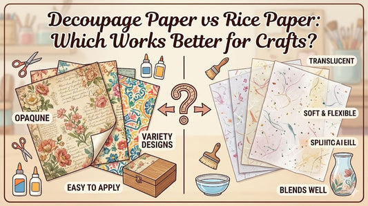 Decoupage Paper vs Rice Paper: Which Works Better for Crafts?