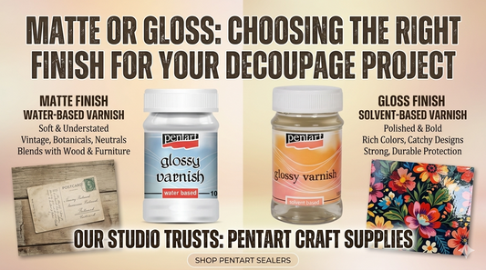 Matte or Gloss: Choosing the Right Finish for Your Decoupage Project