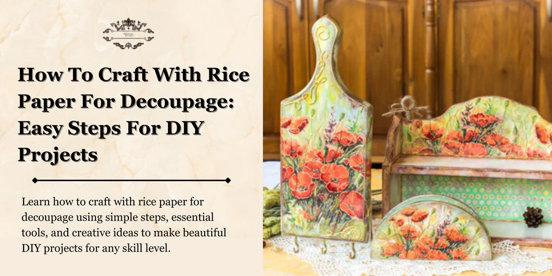 Diggers Rice Craft How to Craft with Rice Paper for Easy DIY Decoupage Projects – Vflex