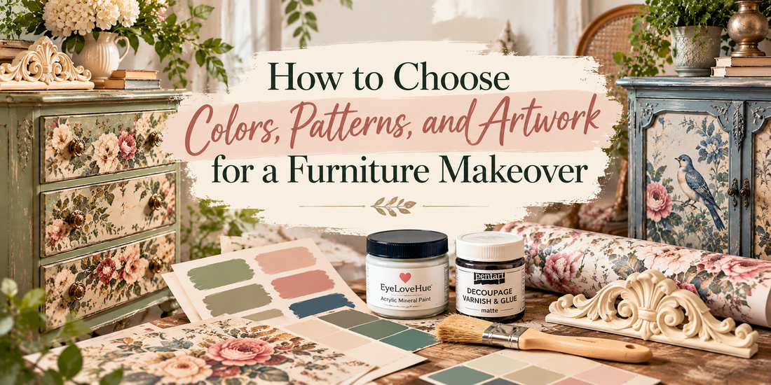 How to Choose Colors, Patterns, and Artwork for a Furniture Makeover