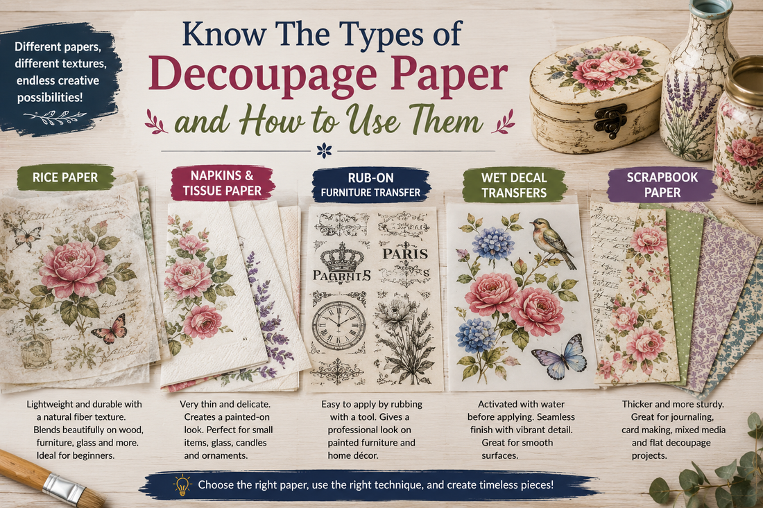 Know The Types of Decoupage Paper and How to Use Them