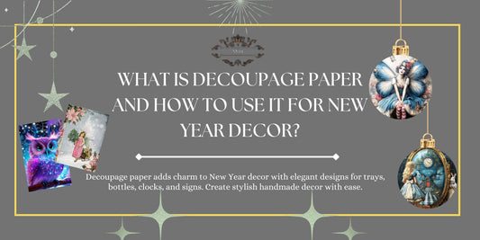 What Is Decoupage Paper and How to Use It For New Year Decor?