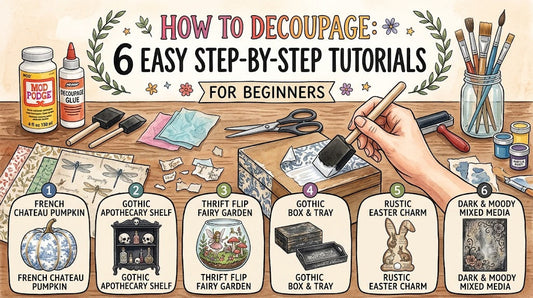 How to Decoupage: 6 Easy Step-by-Step Tutorials for Beginners