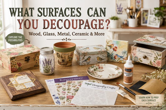 What Surfaces Can You Decoupage? Wood, Glass, Metal, Ceramic & More