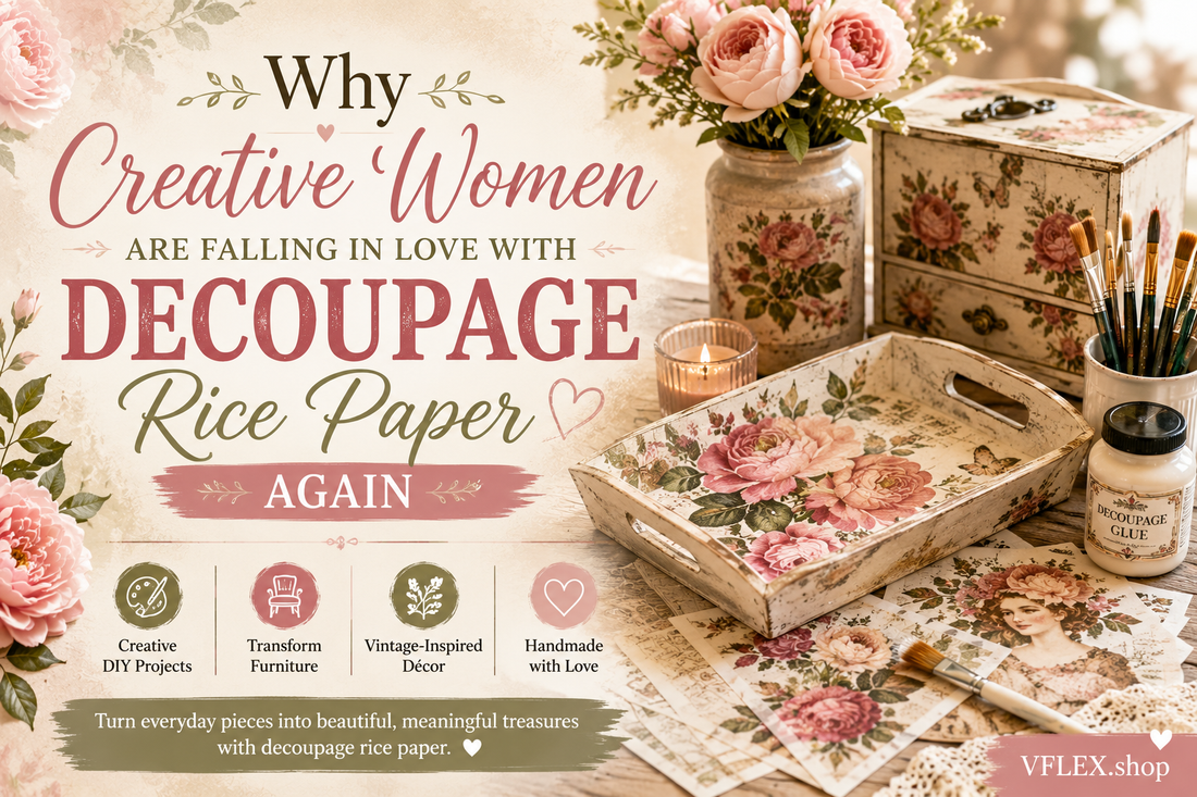 Why Creative Women Are Falling in Love with Decoupage Rice Paper Again