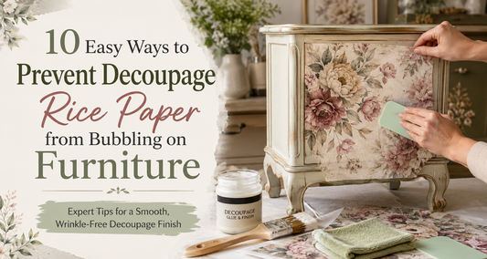 10 Easy Ways to Prevent Decoupage Rice Paper from Bubbling on Furniture