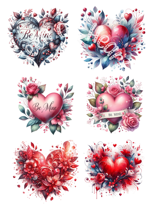 Queen of Hearts Rice Paper Prints - Valentine's Tender Treasures