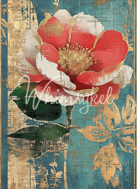 Coral Blossom | 18 lb Decoupage Tissue Paper | 21x29 in
