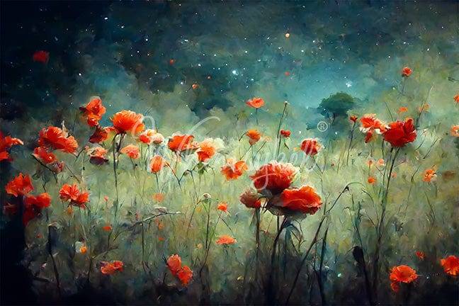 Field of Poppies | 18 lb Decoupage Tissue Paper | 21x29 in