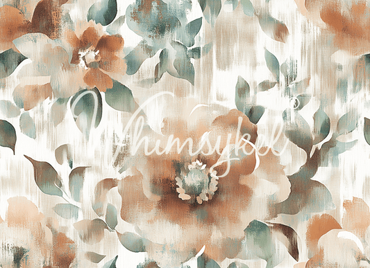 Muted Blossoms |18lb Decoupage Tissue Paper | 21x29 in