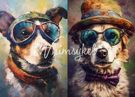 Rascal/Doogee Duo | 18 lb Decoupage Tissue Paper | 21x29 Inches