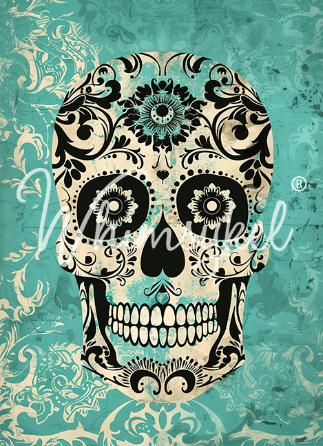 Skully | 18 lb Decoupage Tissue Paper | 21x29 Inches