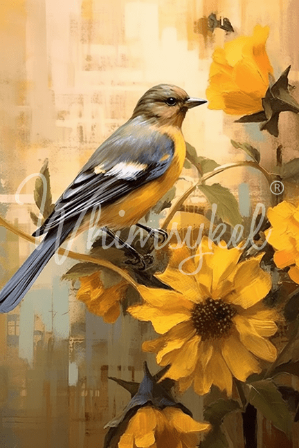 October Bluebird | 18 lb Decoupage Tissue Paper | 2 Sizes