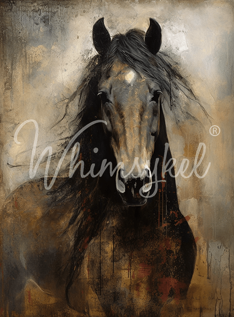 Heart Horse | 18 lb Decoupage Tissue Paper | 2 Sizes